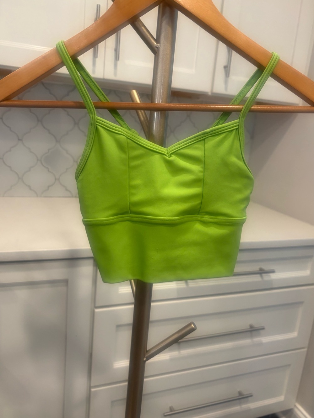 Girls green FIVE Dancewear sports bra